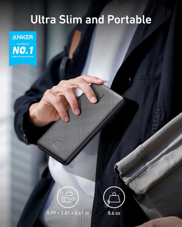 Anker PowerCore 10000 mAh – Batería externa compacta de carga rápida | Amazon - Imagen 5