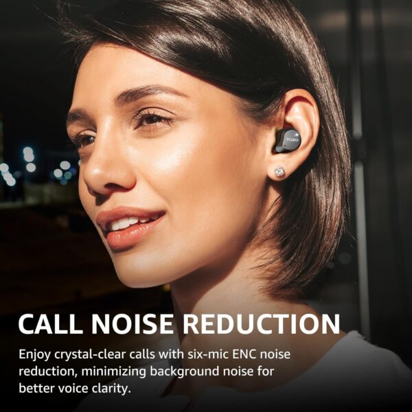 TOZO Audífonos Inalámbricos con Cancelación Activa de Ruido, 6 Micrófonos ENC, Bluetooth 5.3, Impermeables IPX8, Graves Potentes, 59H, LED Display y App EQ | Amazon - Imagen 6