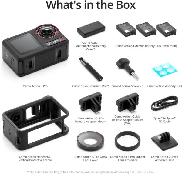 DJI Osmo Action 5 Pro Adventure Combo Cámara 4K con Estabilización, Batería Extendida y Pantallas OLED | Amazon - Imagen 4