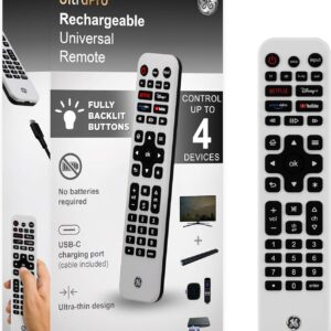 GE Control Remoto Universal Recargable – Compatible con Samsung, LG, Sony, Roku y más | Amazon