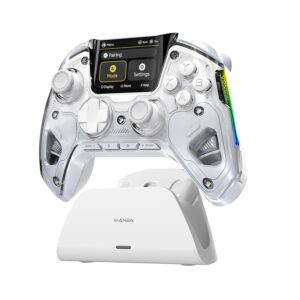 ManbaOne Interactive Controller – Mando inalámbrico con luces y botones remapeables | Amazon