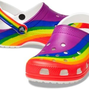 Crocs Tie Dye – Zuecos clásicos unisex para adultos con diseño arcoíris | Amazon