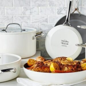 GreenPan Eras Ceramic Non-Stick 11-piece Cookware Set – White | ✅andreasugiere