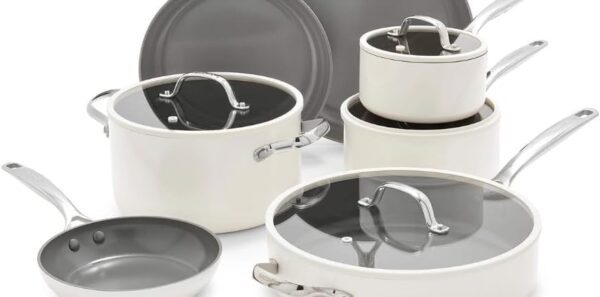 GreenPan Eras Ceramic Non-Stick 11-piece Cookware Set – White | ✅andreasugiere - Imagen 7