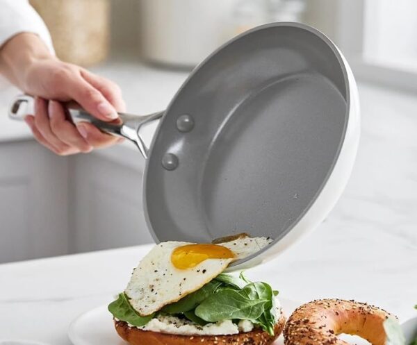 GreenPan Eras Ceramic Non-Stick 11-piece Cookware Set – White | ✅andreasugiere - Imagen 4