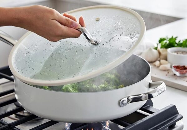 GreenPan Eras Ceramic Non-Stick 11-piece Cookware Set – White | ✅andreasugiere - Imagen 2
