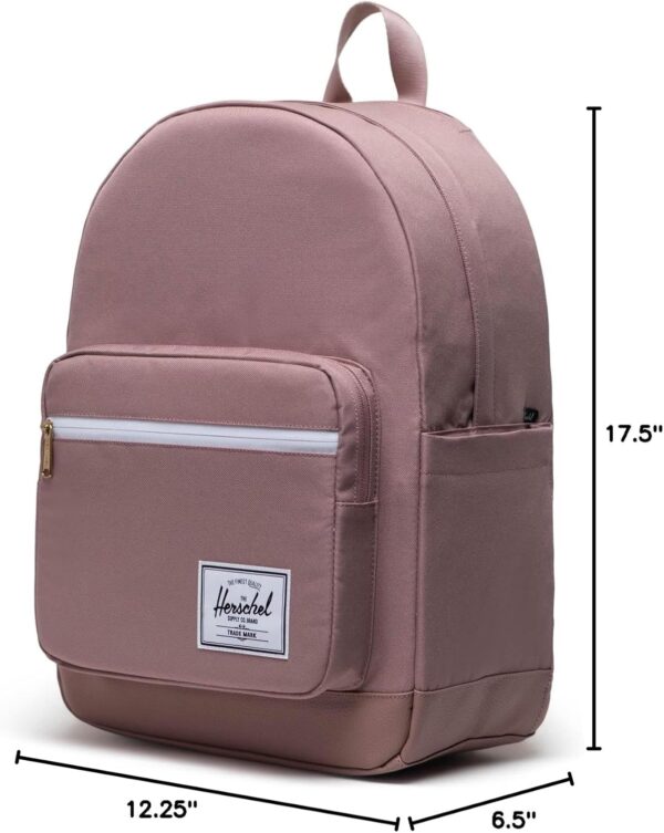 Herschel Pop Quiz Backpack, Ash Rose – Mochila Escolar y Urbana - Imagen 7