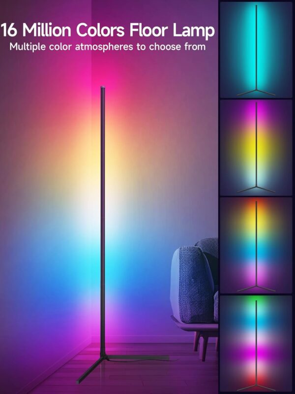 Lámpara de Esquina RGB LED con Control App, Sincronización Musical y 16 Millones de Colores | Amazon - Imagen 8