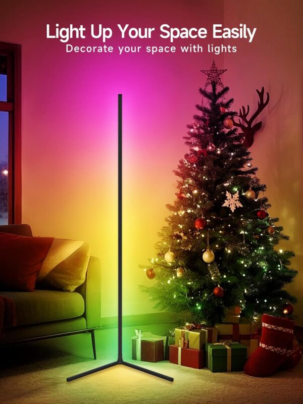 Lámpara de Esquina RGB LED con Control App, Sincronización Musical y 16 Millones de Colores | Amazon - Imagen 5