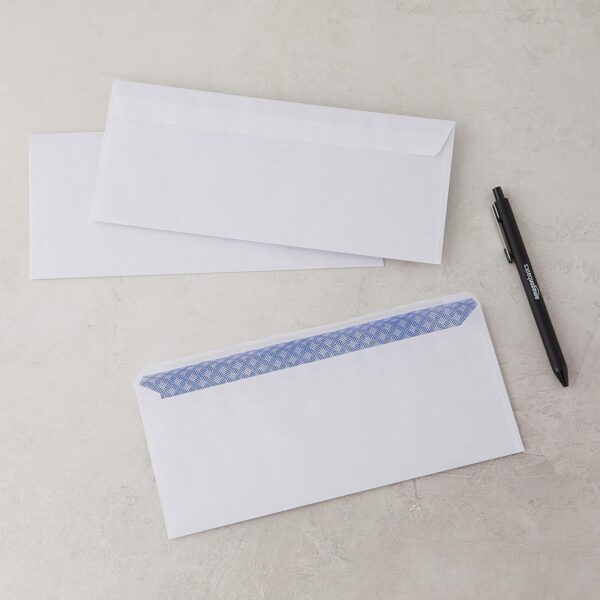 Amazon Basics #10 Security-Tinted Self-Seal Business Letter Envelopes, 500-Pack