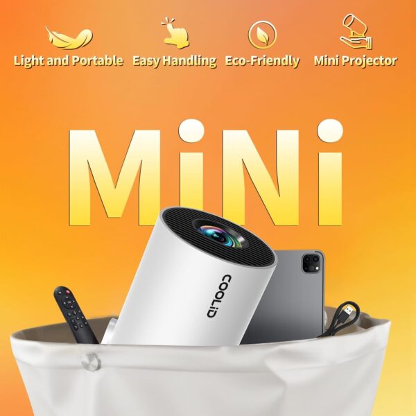 Mini Proyector – Soporta 4K/1080P, WiFi6, Bluetooth y rotación 270° | Amazon - Imagen 3