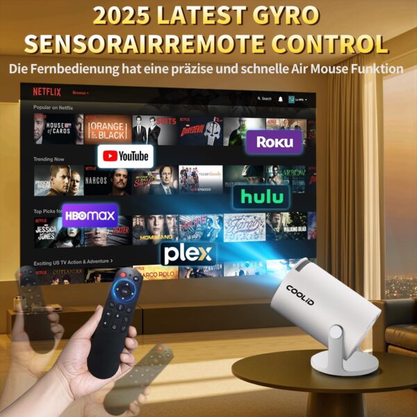 Mini Proyector – Soporta 4K/1080P, WiFi6, Bluetooth y rotación 270° | Amazon - Imagen 10