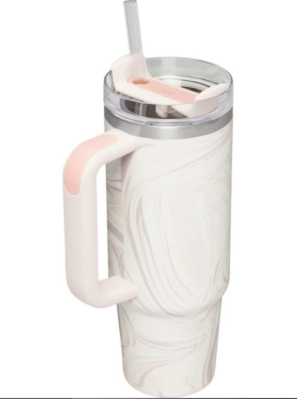 Stanley Quencher Tumbler 40 oz – Termo Acero Inoxidable con Asa y Sorbete - Imagen 3