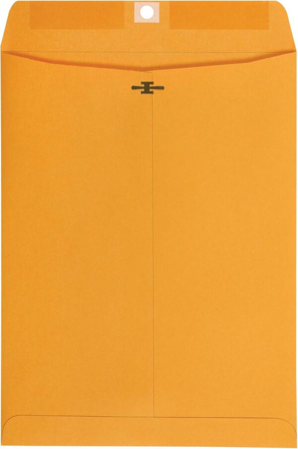 Amazon Basics 9 x 12-Inch Clasp Kraft Envelopes, Gummed, 100-Pack - Imagen 4