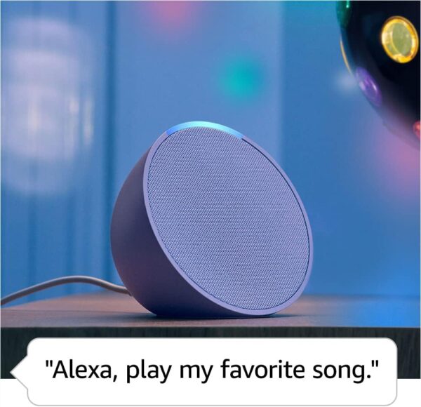 Amazon Echo Pop (Newest Model), Alexa Smart Speaker, Glacier White - Imagen 6