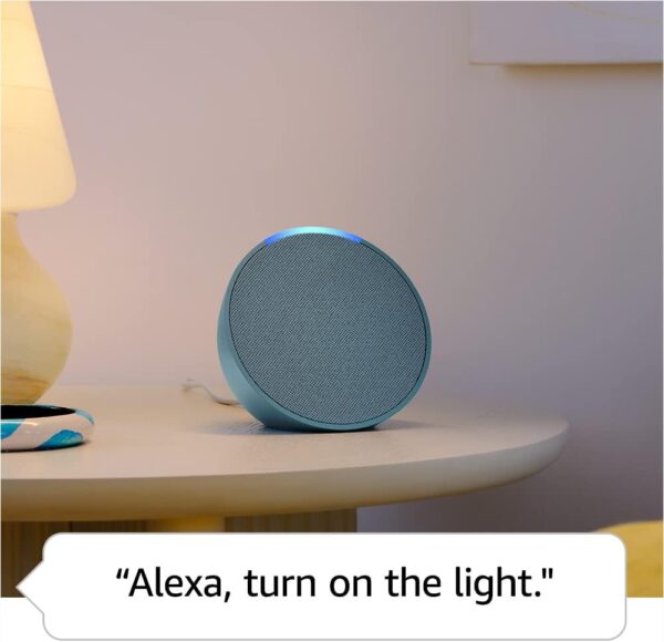 Amazon Echo Pop (Newest Model), Alexa Smart Speaker, Glacier White - Imagen 5