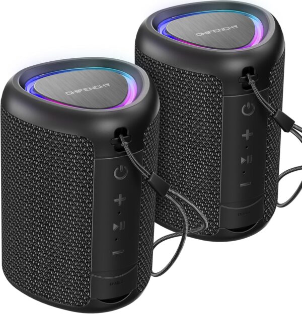 Portable Bluetooth Speaker – Altavoz inalámbrico con luces y sonido potente | Amazon