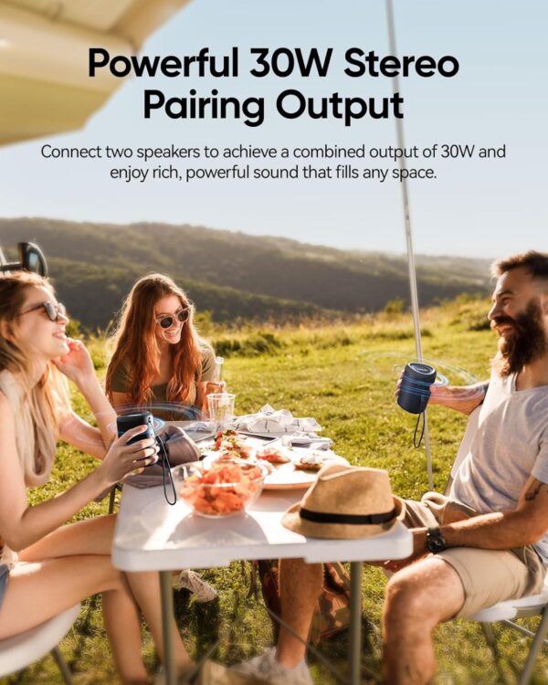 Portable Bluetooth Speaker – Altavoz inalámbrico con luces y sonido potente | Amazon - Imagen 4