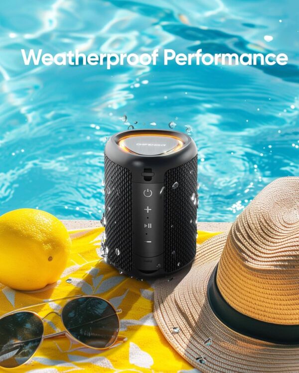 Portable Bluetooth Speaker – Altavoz inalámbrico con luces y sonido potente | Amazon - Imagen 3
