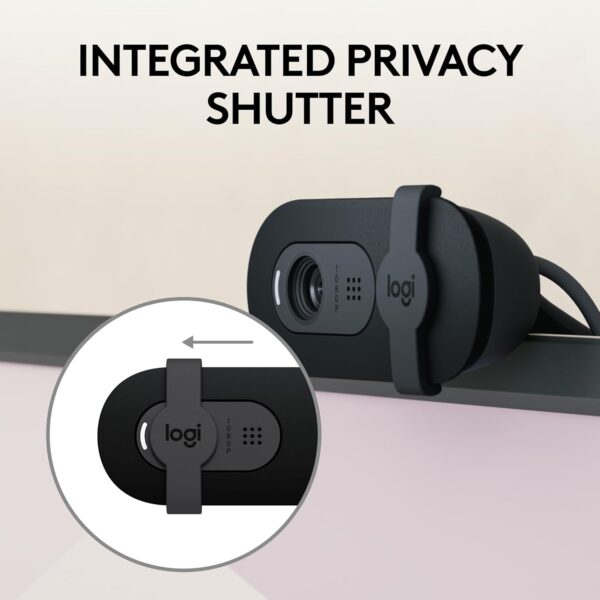 Logitech Brio 101 Webcam Full HD 1080p con Micrófono, Tapa de Privacidad y USB-A | Amazon - Imagen 6
