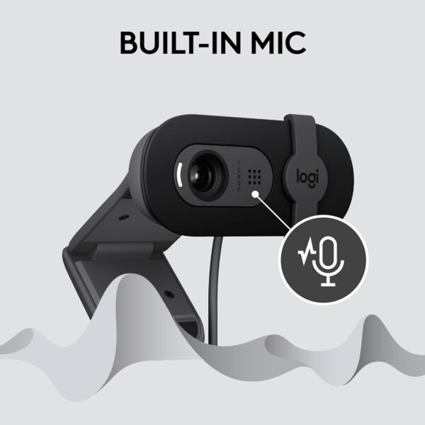 Logitech Brio 101 Webcam Full HD 1080p con Micrófono, Tapa de Privacidad y USB-A | Amazon - Imagen 5